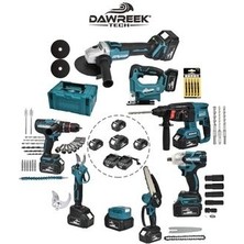 Dawreek 8'li Set Somun Sıkma - Dekupaj - Taşlama - Vidalama - Hilti - Dal Budama - Dal