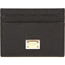 Dolce & Gabbana Gold Logo Card Holder