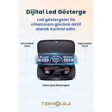 M19 Kablosuz Kulaklık Gaming Powerbankli El Fenerli Göstergeli 5.1 Stereo Bluetooth Kulaklık