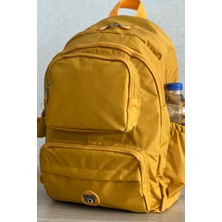 Nemo Bags Hardal Orta Boy Okul Çantası Laptop ve Seyahat Sırt Çantası Su Geçirmez Ayıcık Anahtarlık Hediyeli