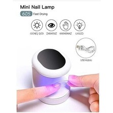 Roesia Rose Cosmetics Protez Tırnak Kalıcı Oje Mini UV-Led 16 Watt 3 LED Oje Kurutucu Hızlı Kuruma Özelliği