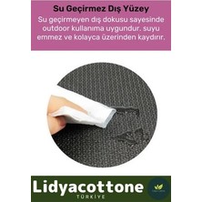 Yoga Meditasyon Minderi 6,5mm Mat Özel Konfor Modeli Çift Taraflı Kaymaz Silinebilir Kamp Matı