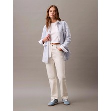 Calvin Klein Kadın Beyaz  Monogram T-Shirt