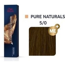 Wella Koleston Perfect Me+ 5/0 Pure Naturals Kalıcı Saç Boyası 60ml Beyaz Renkli Tüp Form