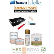 Set - Siyah Boya Altın Mermer Effekt Sprey Maximo Sıvı Cam Ipek Mat