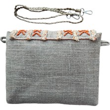 Vertiginoso Boncuk Işlemeli  Portföy Clutch El ve Kol Çantası