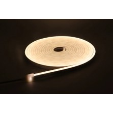 Neon LED Şerit 5metre Sıcak Beyaz LED Zincir Bandı Hortum Esnek Dekoratif Aydınlatma Işık 12V 10W