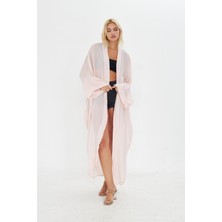 Pudra Pembe Uzun Soft Kimono