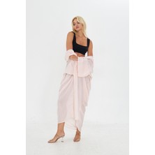 Pudra Pembe Uzun Soft Kimono