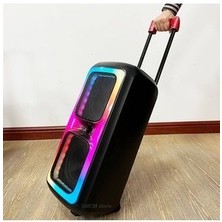 NDR-1097 Büyük Boy Bluetooth Hoparlör Kablosuz Tekerlekli Taşınabilir Kablosuz Speaker Toplantı Anfi