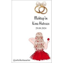 Nişan Kına Düğün Hatırası Kartı 9,5X15 cm 49 Adet