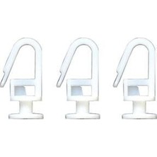 Home Perde Ruleti Korniş Takma Düğmesi Kilitli Rulet 100 Adet 6774