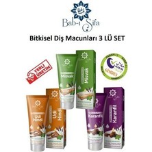 Bab-ı Şifa Bitkisel Diş Macunları 3 Lü Set 140 Gr Tam Koruma Özelliği ile Doğal Ağız Bakımı