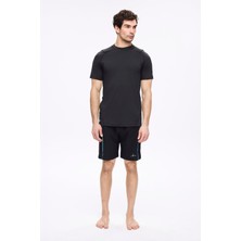 Haşema Spor Kesim Siyah Erkek Kısa Havuz ve Deniz Şortu 5037