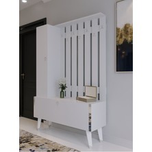 Festival Portmanto - Ayakkabılık SP1001-1 Silver Parlak Beyaz Minifiks Bağlantılı