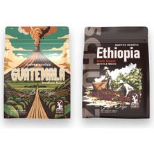 Kaffee Schütz Guatemala & Ethiophia Yöresel Kahve 250g x 2