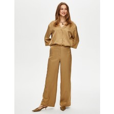 Faik Sönmez Straight Fit Viskon Pamuk Pantolon S25PNT017