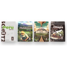 Kaffee Schütz Dünya Kahveleri Deneme Paketi Premium Çekirdek Kahve 4x250 gr (Peru, Honduras, Guatemala, Ethiopia)