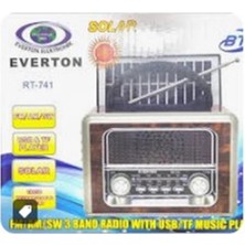 Everton RT-741 Bluetooth -Fm-Am-Sw-Usb-Tf Card-Aux Nostaljik Radyo