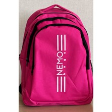 FCSTORE Nemo Bags  Pink Sırt Çantası Büyük Boy Okul Spor Çantası, 16,9 Inç, 45X30X15CM 24 Lt