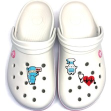 Crocs Terlik Süsü, Doktor, Hemşire, Terlik Süsü Aksesuarı (3ADET) Hem4