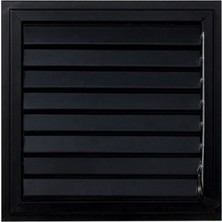 CNE Ticaret 45X45 Alüminyum Menfez Siyah Uzun Ömürlü Banyo Wc Havalandırma Panjur