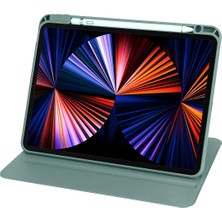 ZORE Apple iPad Air 11 2025 M3 Kılıf Termik Kalem Bölmeli Dönebilen Standlı Kılıf - Pembe
