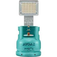 Isı Gücü 1,4 Kw Musluk Montajı, Gazlı, Kolay Kamp Sobası Musluk Ayarlı Regülatör, Hassas Doku, Entegre Seramik Taş Kamp Sobası, Soba Eko, Mini Yeni