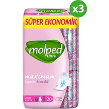 Molped Ultra Süper Uzun Hijyenik Ped 60'lı