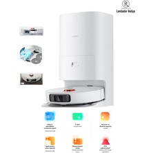 Akıllı Temizleme Istasyonlu Ultra Premium Robot Süpürge | Halı Tanıma Fonksiyonlu | Hepa Filtre