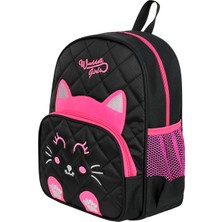 Niss Store Lisanslı Kapitone Kedi Anaokulu Kreş Okul Öncesi Çocuk Sırt Çantası