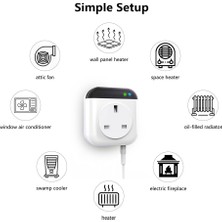 Steldalar Tuya Wifi Termostat Termoregülatör Akıllı Sıcaklık Kontrol Sistemi 220V Soket Alexa Google Home Ab Fişi (Yurt Dışından)