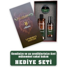 Vasso Men Hediyelik Hipster Sakal Seti ! Erkeklerin Vazgeçilmez Sakal Bakım Serisi (Şampuan, Bakım Yağı,wax)