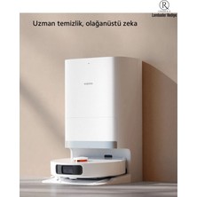 Premium Robot Süpürge - 6000 Pa Güçlü Emiş, Akıllı Haritalama ve Otomatik Çöp Boşaltma