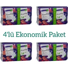 Scarlett Ultra Hijyenik Gece Pedi 56 Adet Kuruluk & Yumuşaklık Özellikli 4'lü Paket