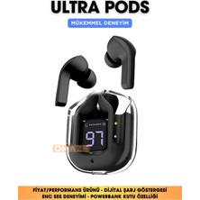 Ultrapods Kablosuz Bluetooth Kulaklık Powerbank Özellikli Dijital Ekranlı Enc Modu