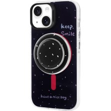 ZORE Apple iPhone 15 Kılıf Magsafe Şarj Özellikli Tak-Çıkar Pop Soketli Zore Tiktok KAPAK-SIYAH-868043676