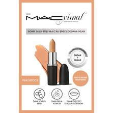 MAC MACximal Sleek Satin Lipstick İkonik Saten Bitişli Ruj-PEACHSTOCK 3.5GM