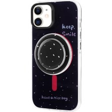 ZORE Apple iPhone 11 Kılıf Magsafe Şarj Özellikli Tak-Çıkar Pop Soketli Zore Tiktok KAPAK-SIYAH-868043676