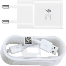 Samsung Galaxy S6 Edge Plus Hızlı Şarj Aleti Adaptör + Micro USB Kablo