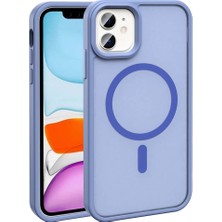 ZORE Apple iPhone 11 Kılıf Magsafe Şarj Özellikli Mat Arka Yüzey Zore Sio KAPAK-LILA-8680436777077-OTNV10