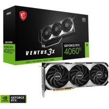 Geforce Rtx 4060 Ti Ventus 3x E 8g Oc Gddr6 128BIT Gaming (Oyuncu) Ekran Kartı