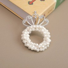 Efna Store Zirkon Cinderella Yeni Trend Prenses Toka,incili Sallantılı Taşlı Atkuyruğu,topuz Çocuk Lastik Toka