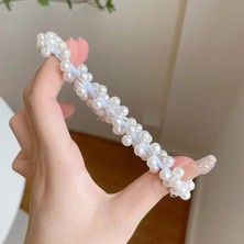 Efna Store Zirkon Cinderella Yeni Trend Prenses Toka,incili Sallantılı Taşlı Atkuyruğu,topuz Çocuk Lastik Toka