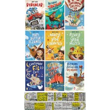 Mert Arık Tüm Kitapları 9'lu Set / Hapı Yuttuk Eczanesi + Naneyi Yedik Lokantası + Robonlar + Cetvel