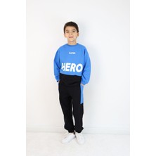 Erkek Çocuk Hero  Baskılı Örme Basic Eşofman Takımı