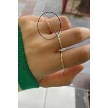 Gümüş 1,5mm Kalınlıkda Ince Tel Yüzük