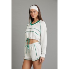 F21 Active Piped Detaylı Sweatshirt