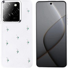 Infinix Hot 40 Uyumlu Kılıf Airbag Tasarımlı Simli Şeffaf Kutup Kapak