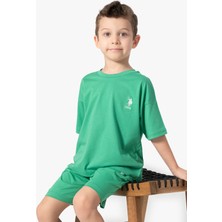 U.S. Polo Assn.  Erkek Çocuk Yeşil Bermuda Takım